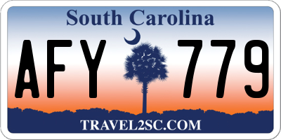 SC license plate AFY779
