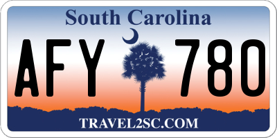 SC license plate AFY780