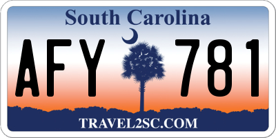 SC license plate AFY781