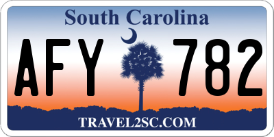 SC license plate AFY782