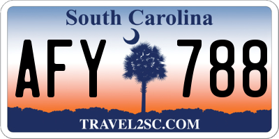 SC license plate AFY788