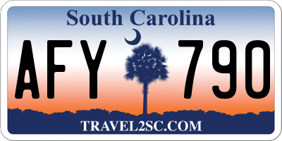 SC license plate AFY790