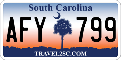 SC license plate AFY799