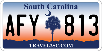 SC license plate AFY813