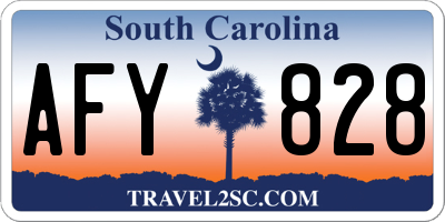 SC license plate AFY828