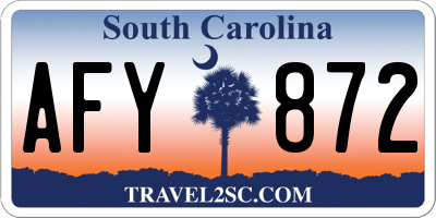 SC license plate AFY872
