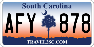 SC license plate AFY878