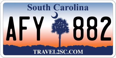 SC license plate AFY882