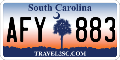 SC license plate AFY883