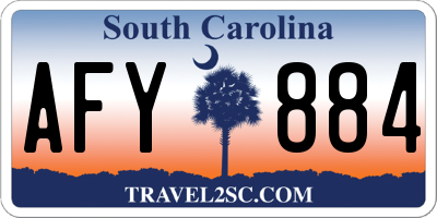 SC license plate AFY884