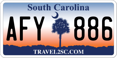 SC license plate AFY886