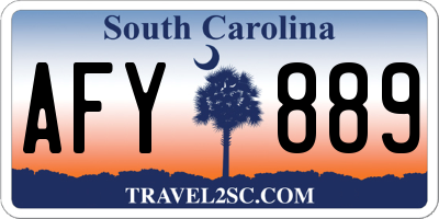 SC license plate AFY889