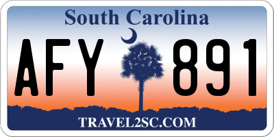 SC license plate AFY891