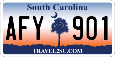 SC license plate AFY901