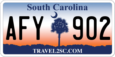SC license plate AFY902