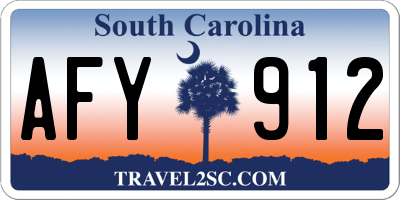 SC license plate AFY912
