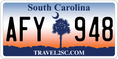 SC license plate AFY948