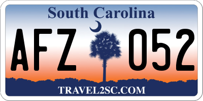 SC license plate AFZ052