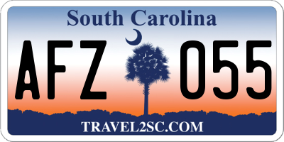 SC license plate AFZ055