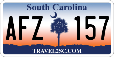 SC license plate AFZ157