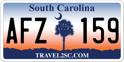 SC license plate AFZ159