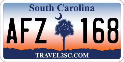 SC license plate AFZ168