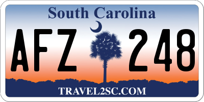SC license plate AFZ248