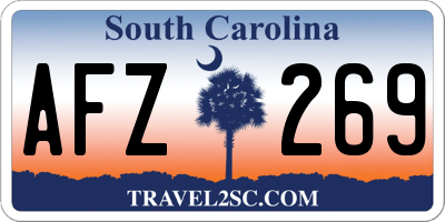SC license plate AFZ269