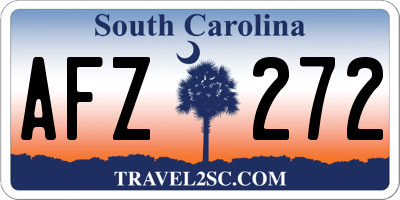 SC license plate AFZ272
