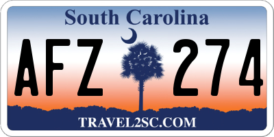 SC license plate AFZ274