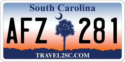 SC license plate AFZ281