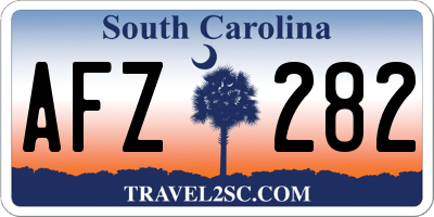 SC license plate AFZ282