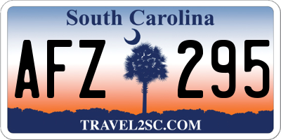 SC license plate AFZ295
