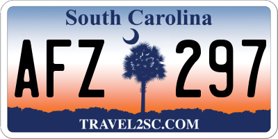 SC license plate AFZ297