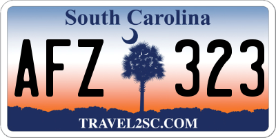 SC license plate AFZ323