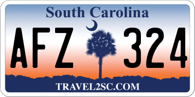 SC license plate AFZ324