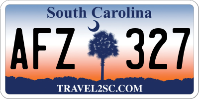 SC license plate AFZ327
