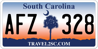 SC license plate AFZ328