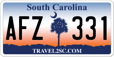 SC license plate AFZ331