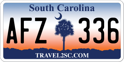 SC license plate AFZ336