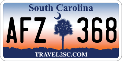 SC license plate AFZ368