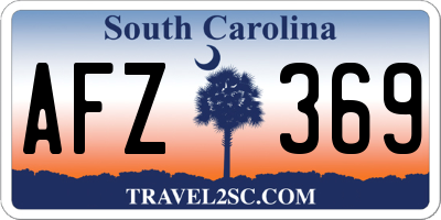 SC license plate AFZ369