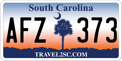 SC license plate AFZ373