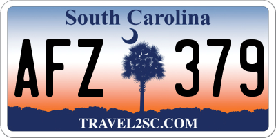 SC license plate AFZ379