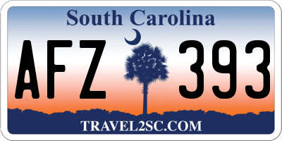 SC license plate AFZ393