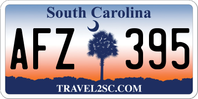 SC license plate AFZ395