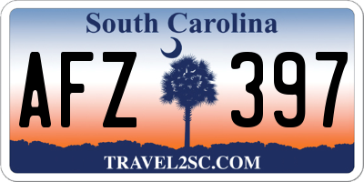 SC license plate AFZ397