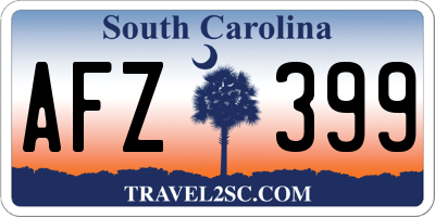 SC license plate AFZ399