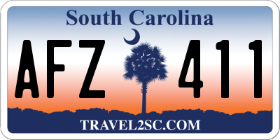 SC license plate AFZ411