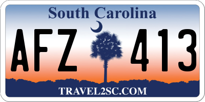 SC license plate AFZ413